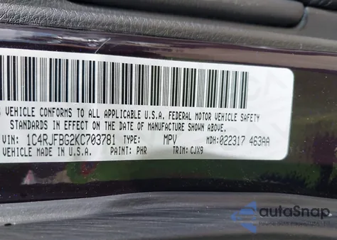 2019 Jeep Grand Cherokee Limited 4X4 из США, поврежденный, VIN 1C4RJFBG2KC703781